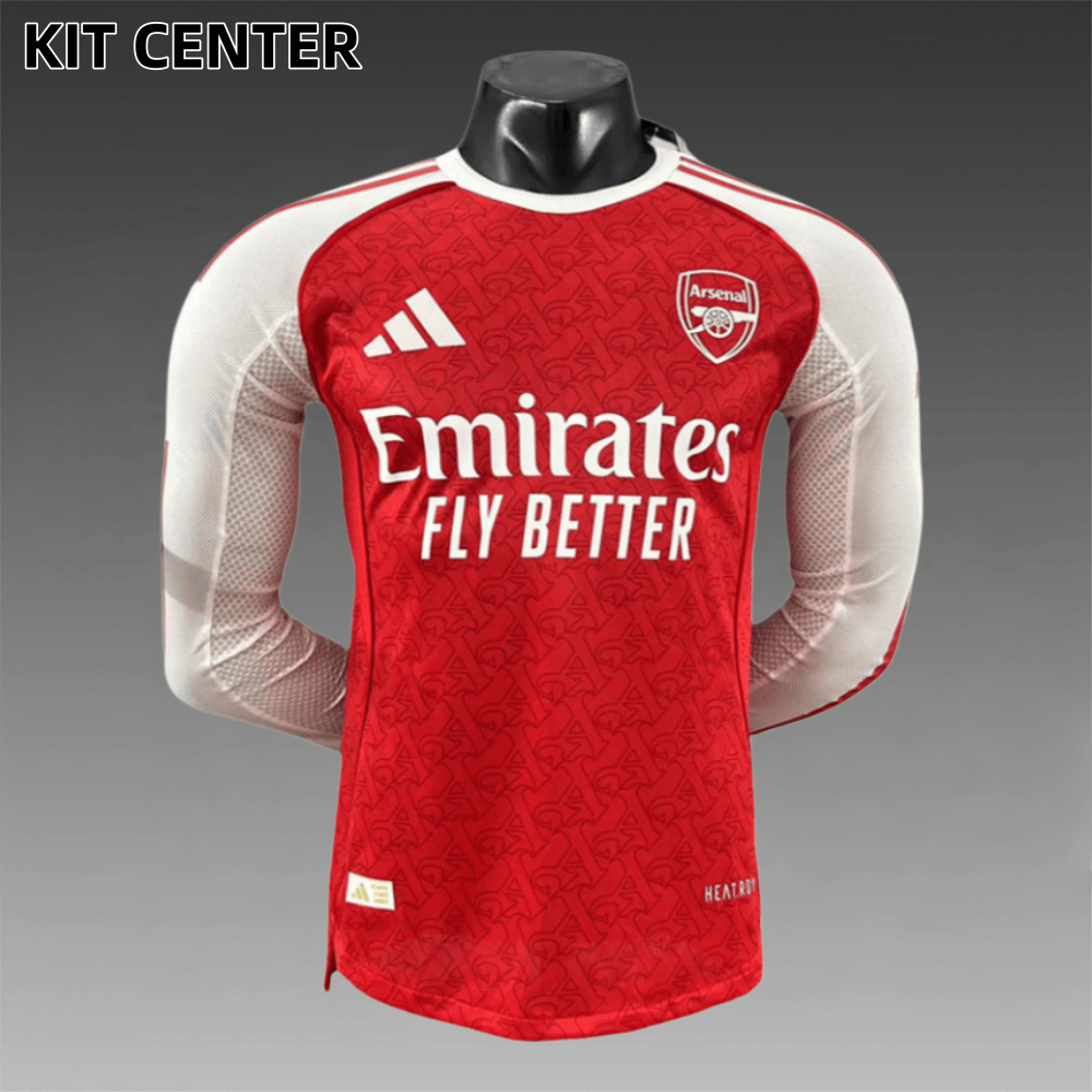 2025/2026 Arsenal Home Long Sleeve Football Jersey (Player)
