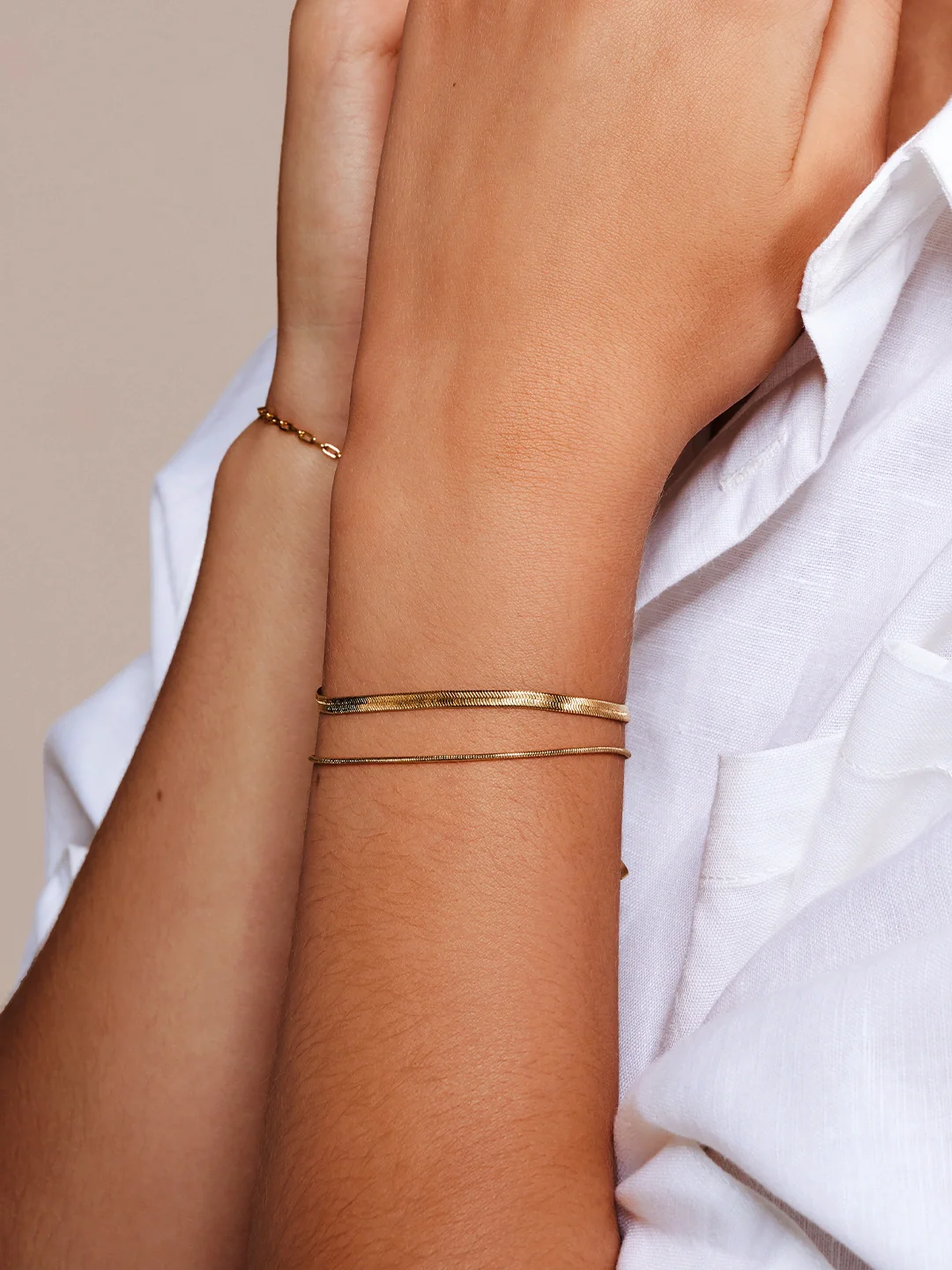 Snake Chain Layered Bracelets