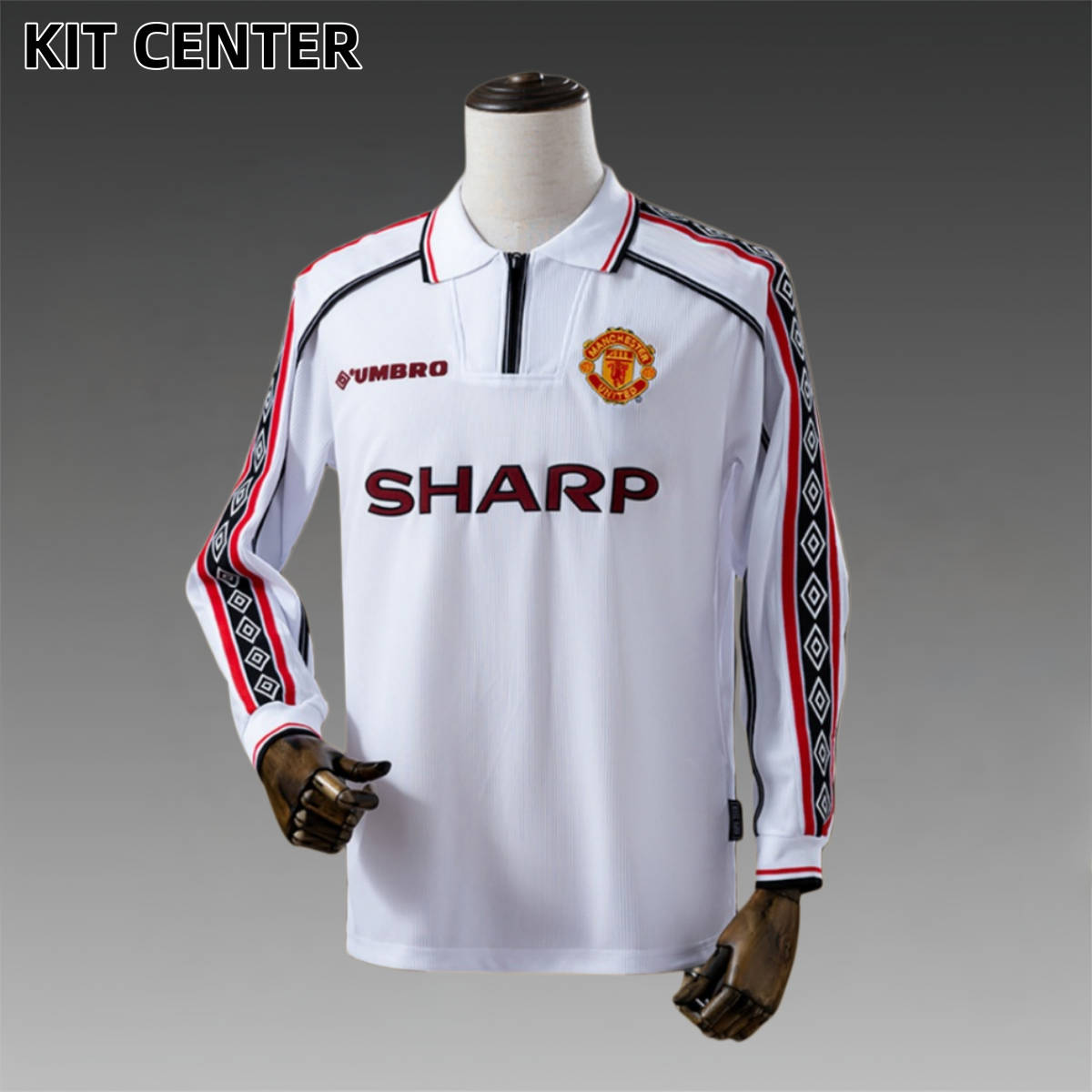98/99 Manchester United Commemorative Edition long sleeved retro football jersey