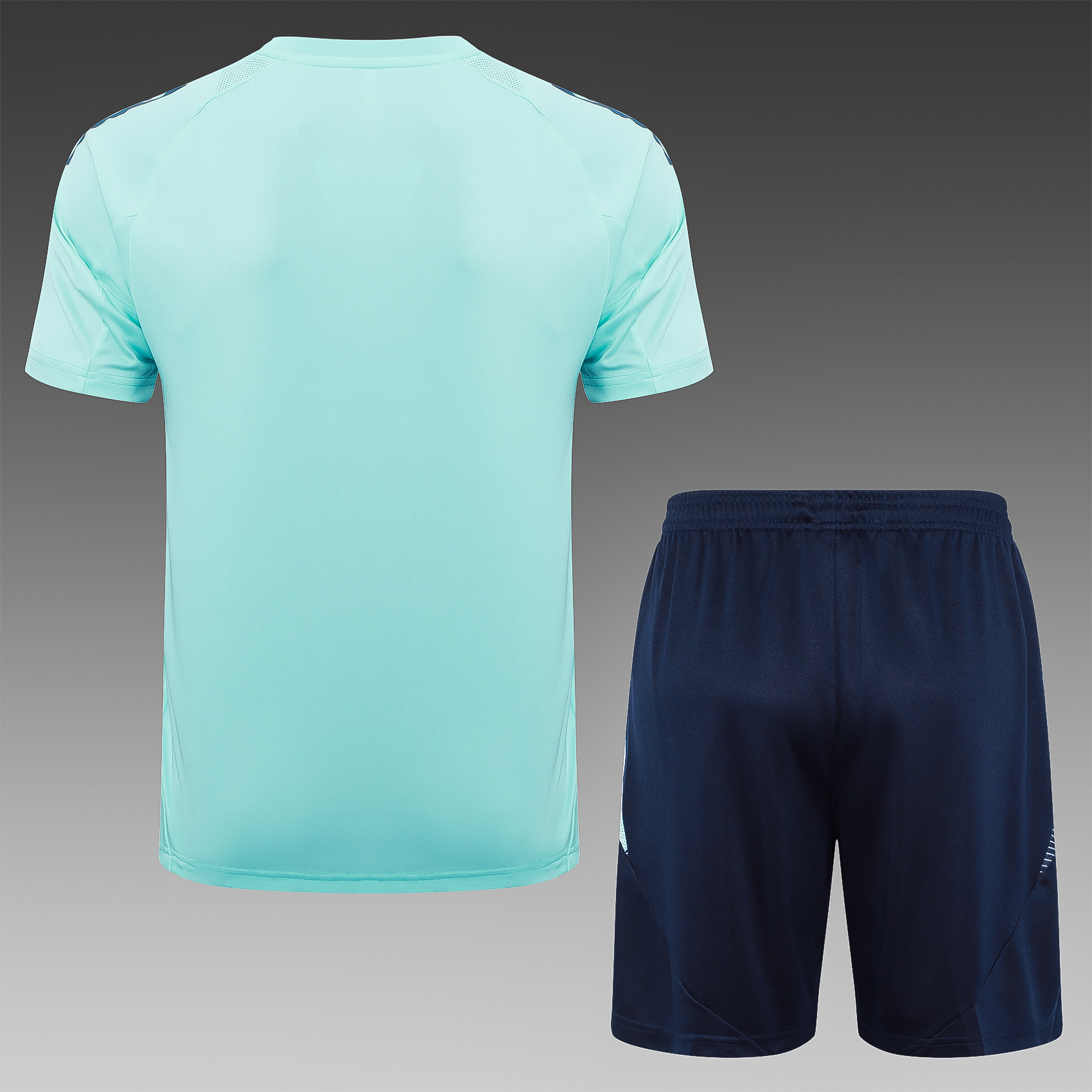 2024/2025 Real Madrid Light Blue Adult Short Sleeve Training Suit (Adult Kit)