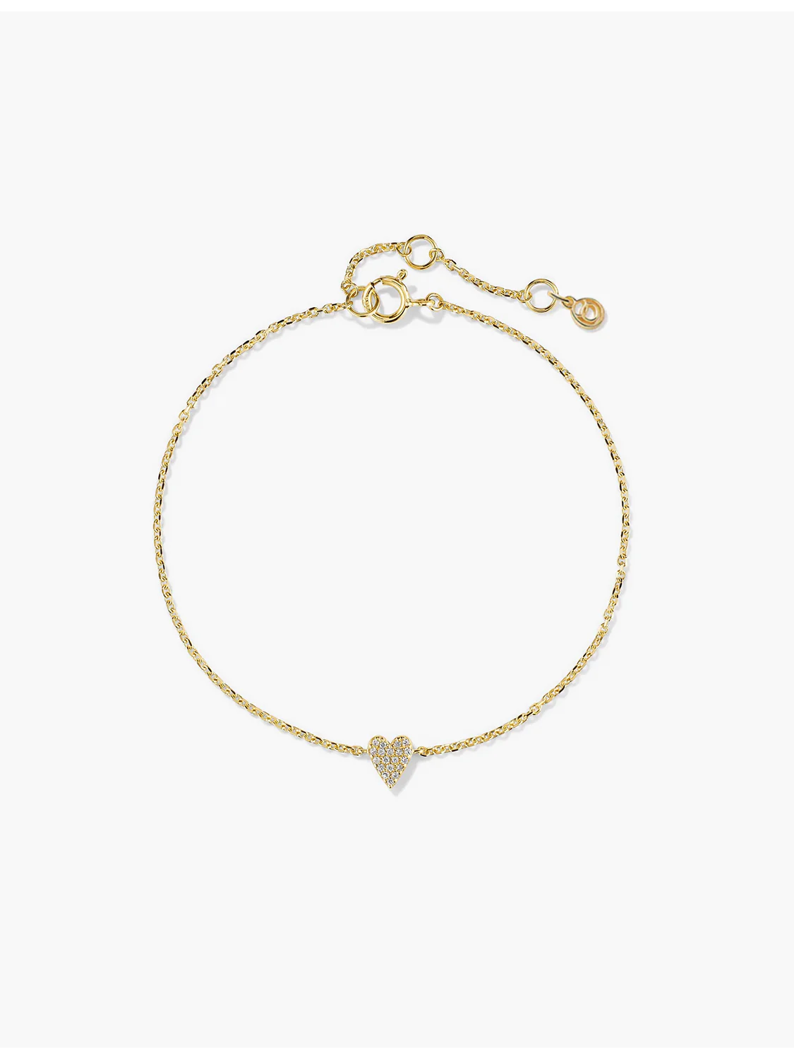 Pave Heart Bracelet