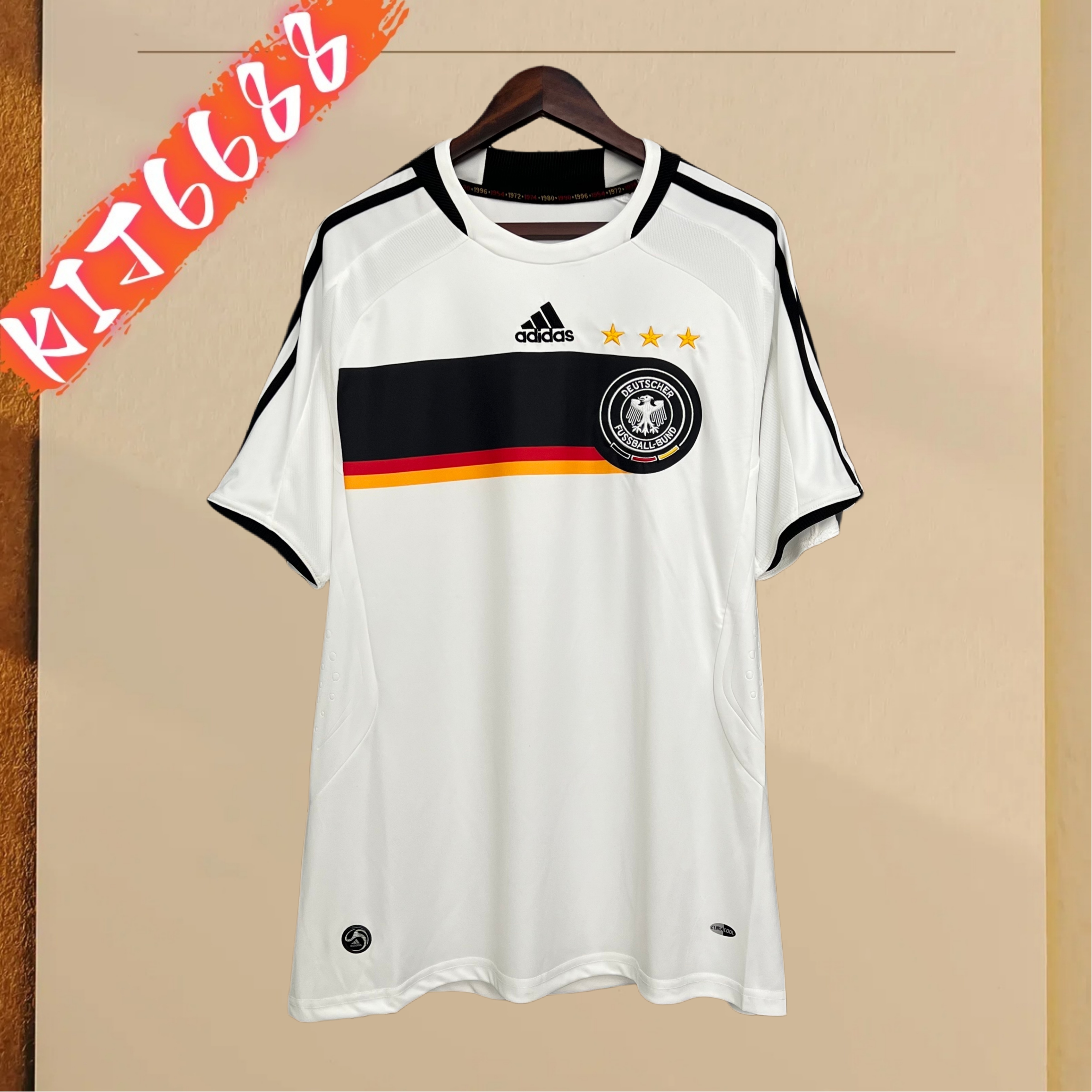 2008 Germany home Retro Football Shirt