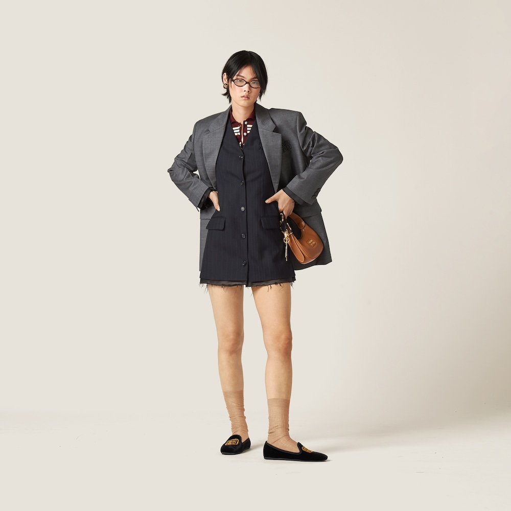 Pinstriped mini-dress