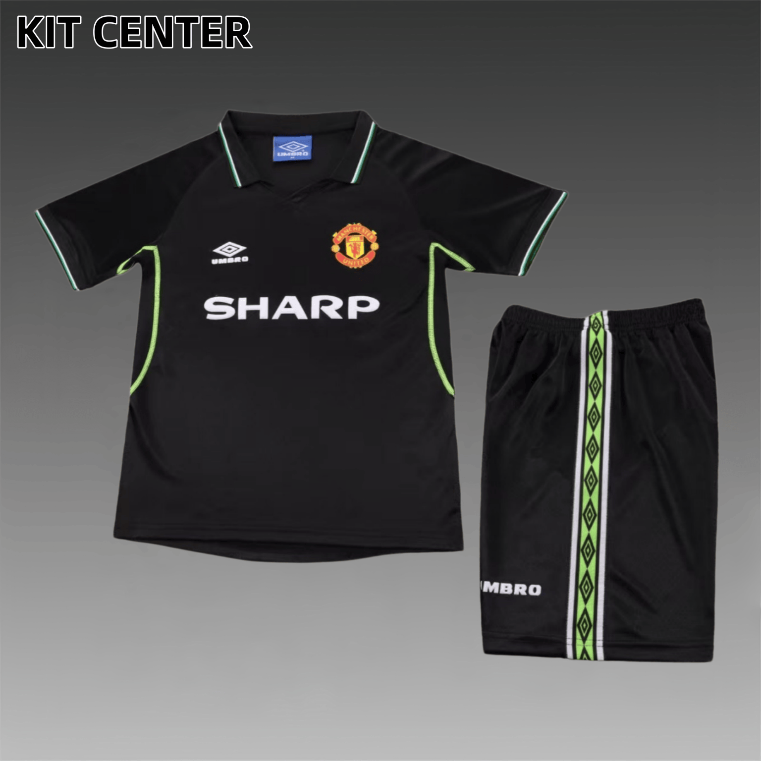 98/99 Manchester United Third Away Retro Football Shirt ( Kids Kit )