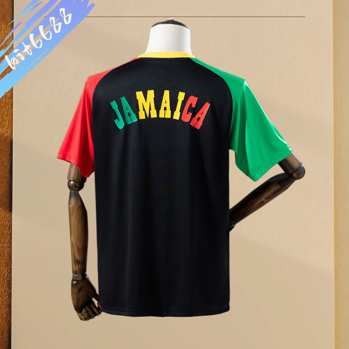 2026 Jamaica Pre-Matchblack Football Shirt (Fans version)