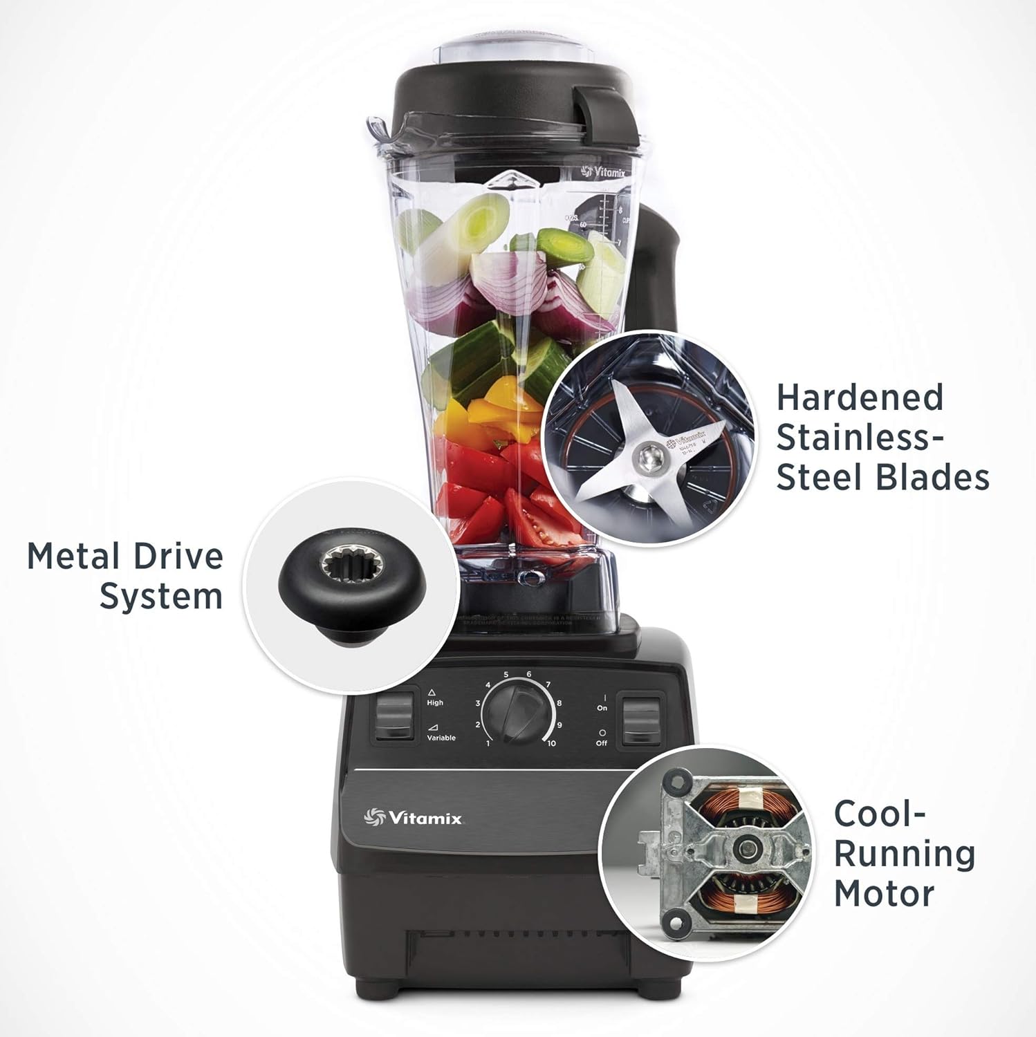 Vitamix 5200 Blender Professional-Grade, Self-Cleaning 64 oz Container, Black - 001372