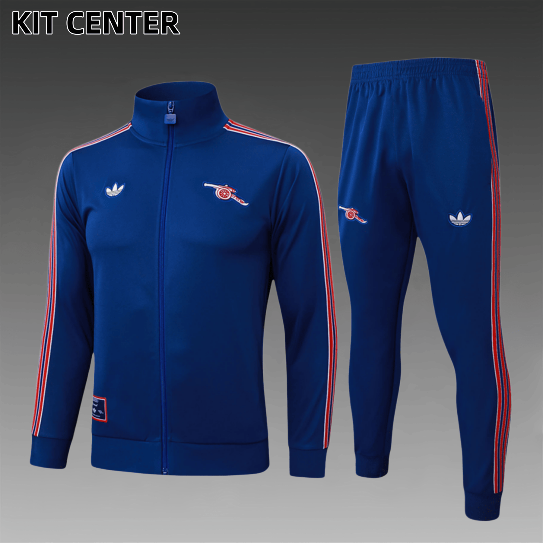 2025/2026 Arsenal Dark Blue Kids Half Zip Training Clothes (Kids Kit)