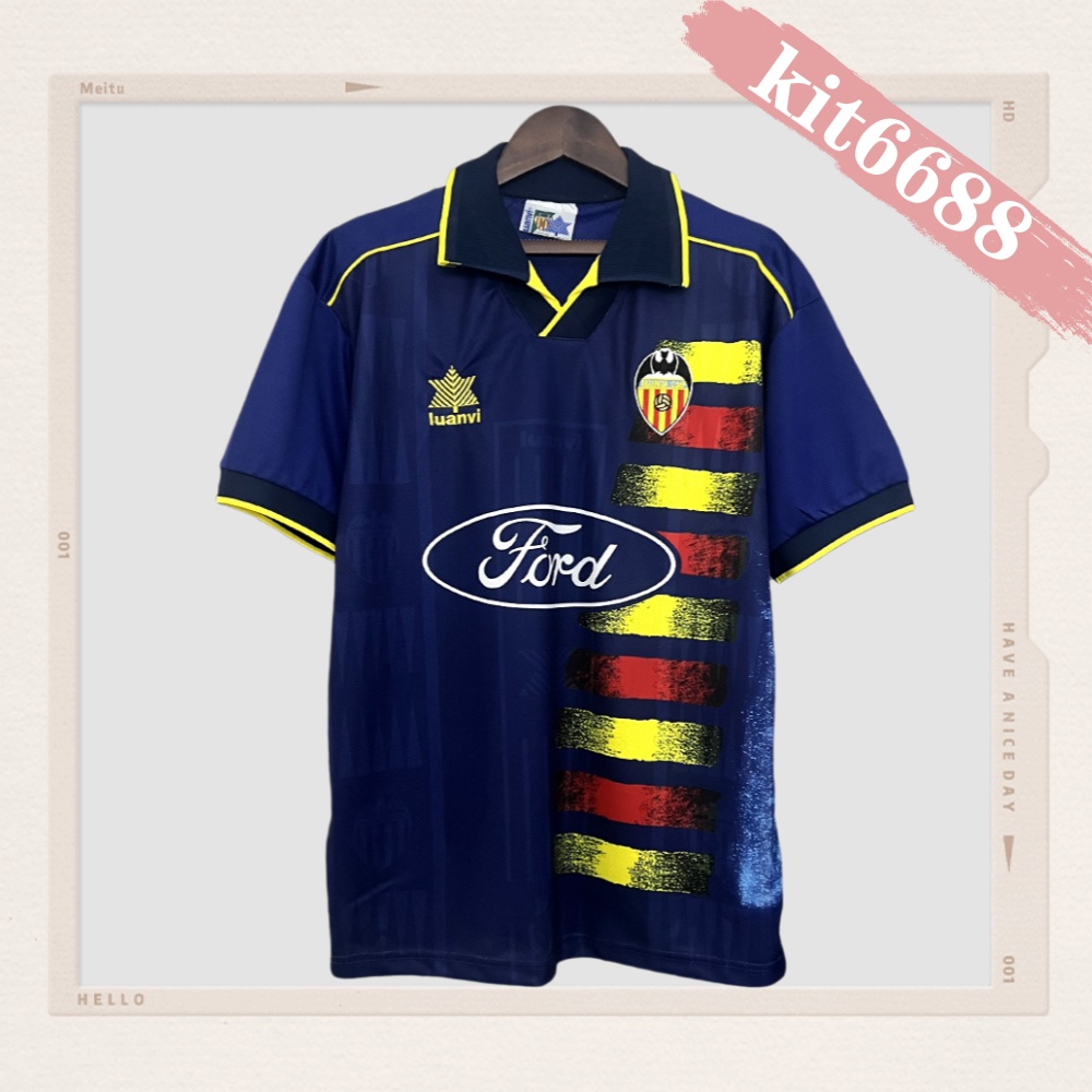 1996/1997 Valencia Away Retro Football Shirt
