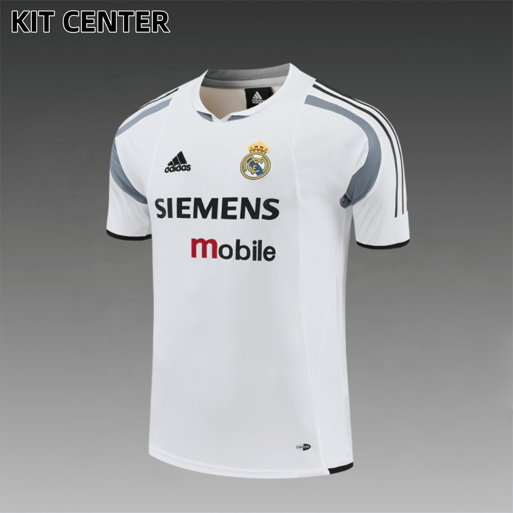 04/05 Real Madrid Retro Training Uniform short sleeves- Sleeve Football Shirt