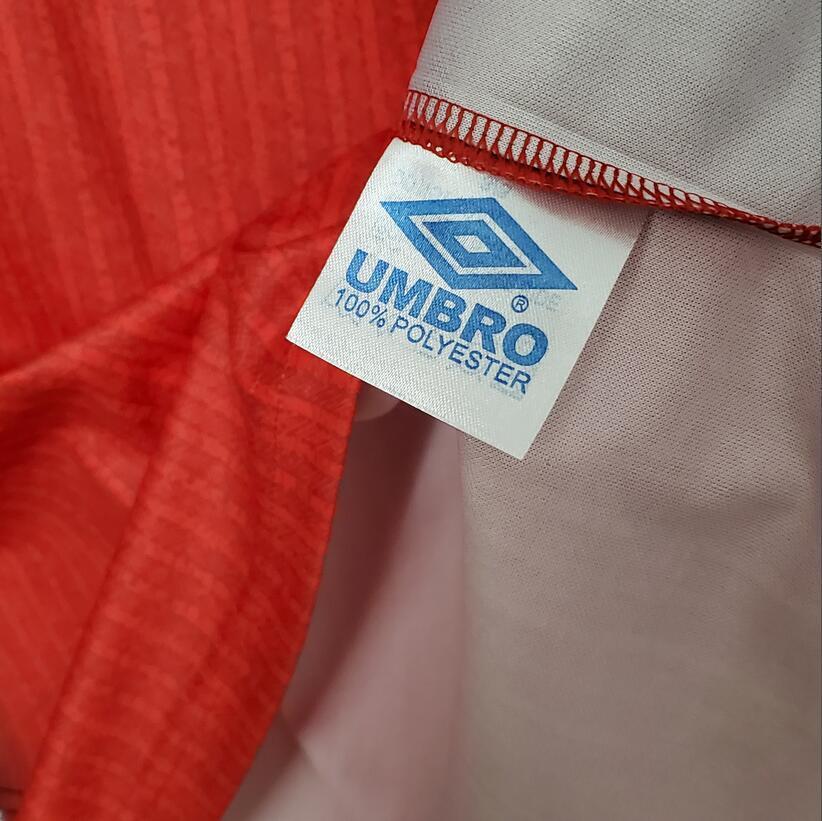 96/97 Manchester United home long sleeved retro football jersey