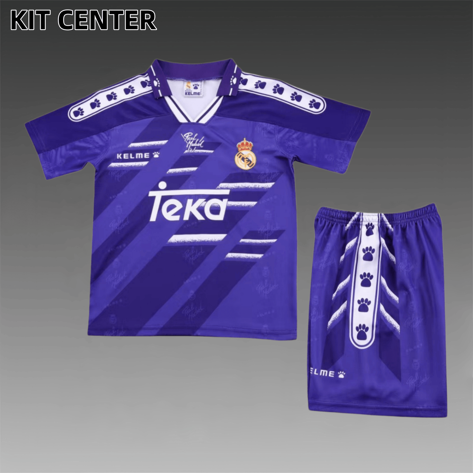 1994/1996 Real Madrid Away Retro Kids Set
