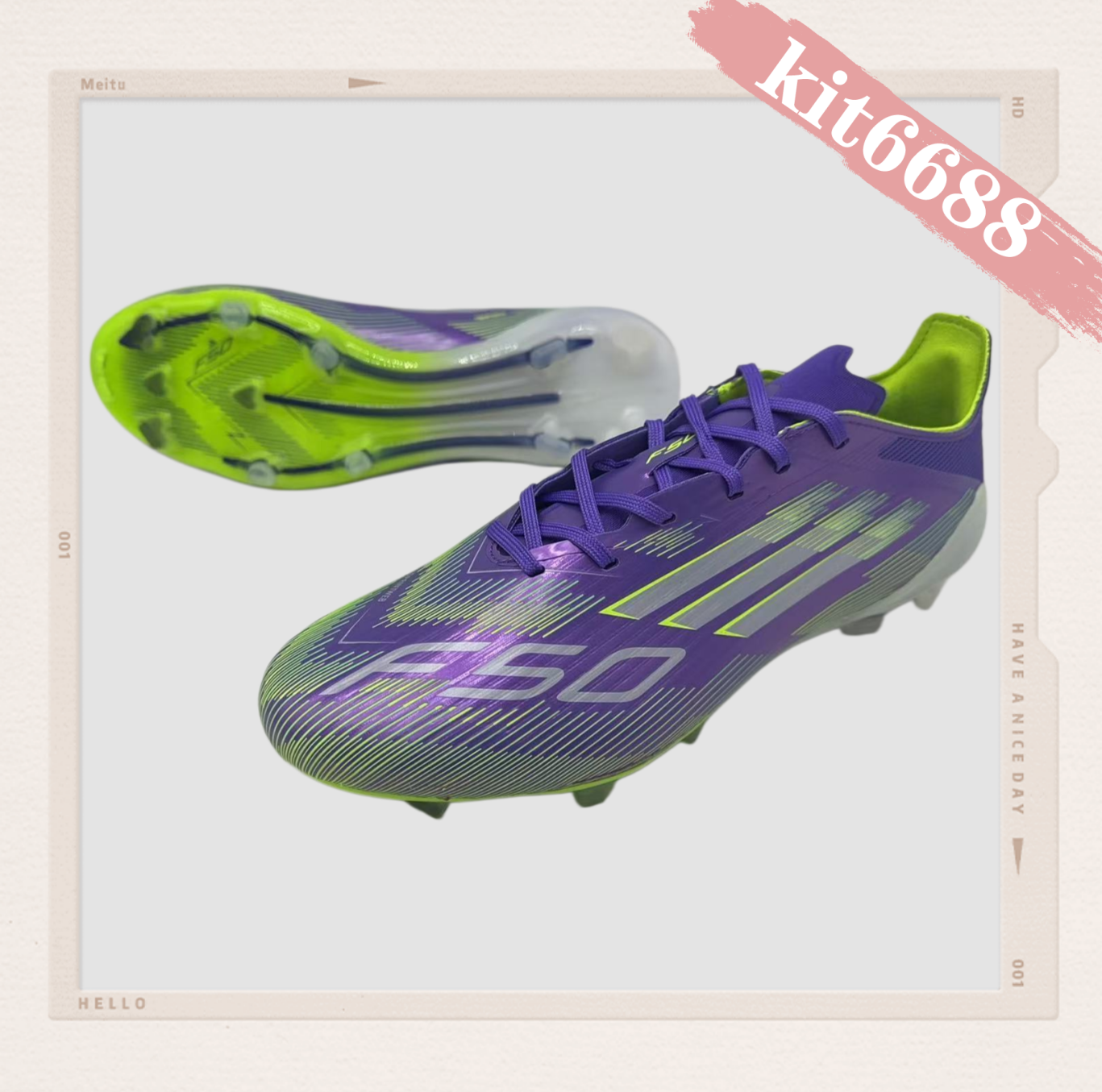 F50+ Air Cushion Knitted Football Shoes FG Spike