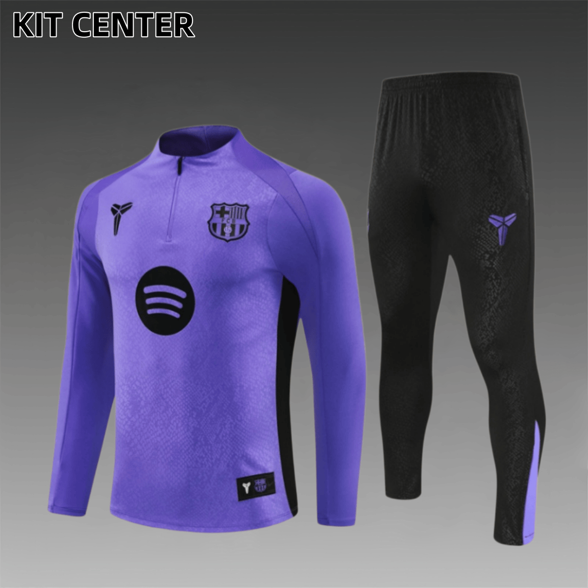 25/26 Barcelona Half Zip TrainingWear (Adult Kids Kit)