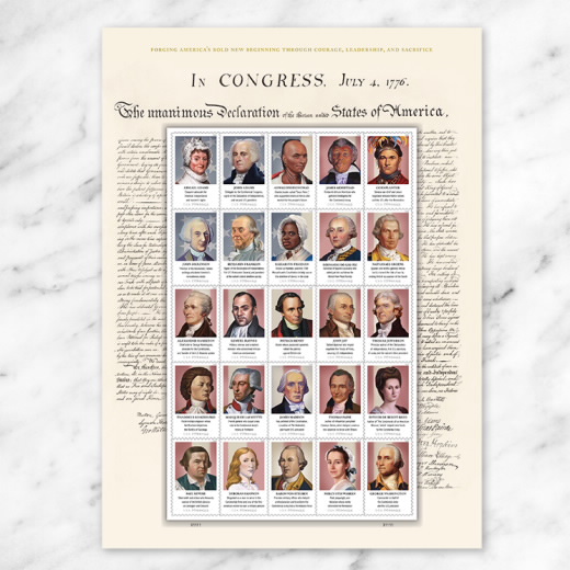 Figures of the American Revolution Stamps