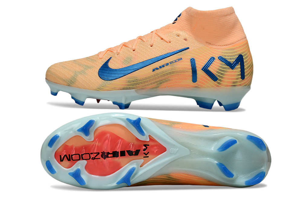 N Air Zoom Mercurial Superfly 10 Elite FG Mbappé Personal Edition - Melon TintNeo TurquoiseIgloo