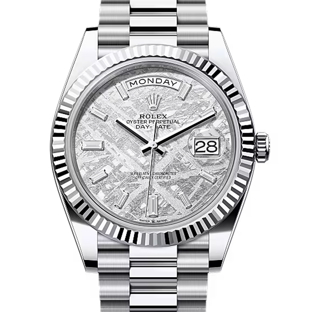 RolexDay-Date 40 Meteorite Dial Platinum President Watch 228236