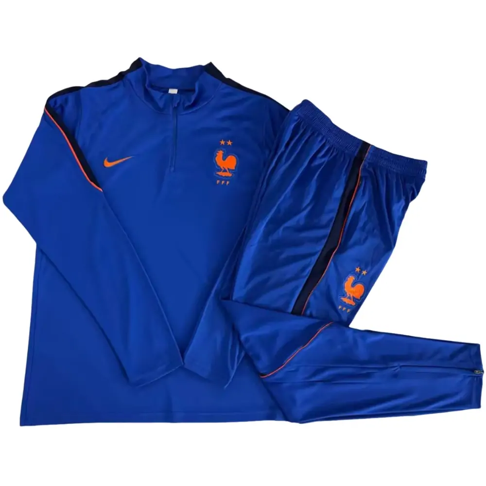 2026-27 France Full Zipper Training Jersey - Adult Set