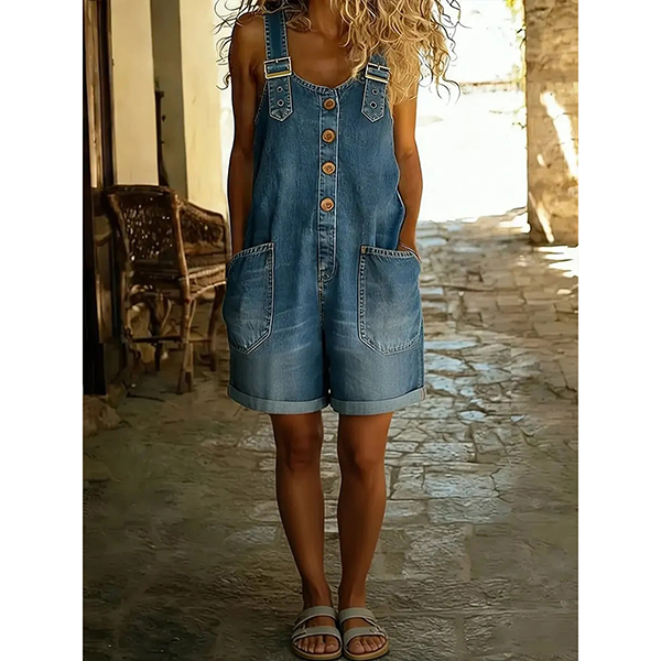 DENIM TUINBROEK PLAYSUIT