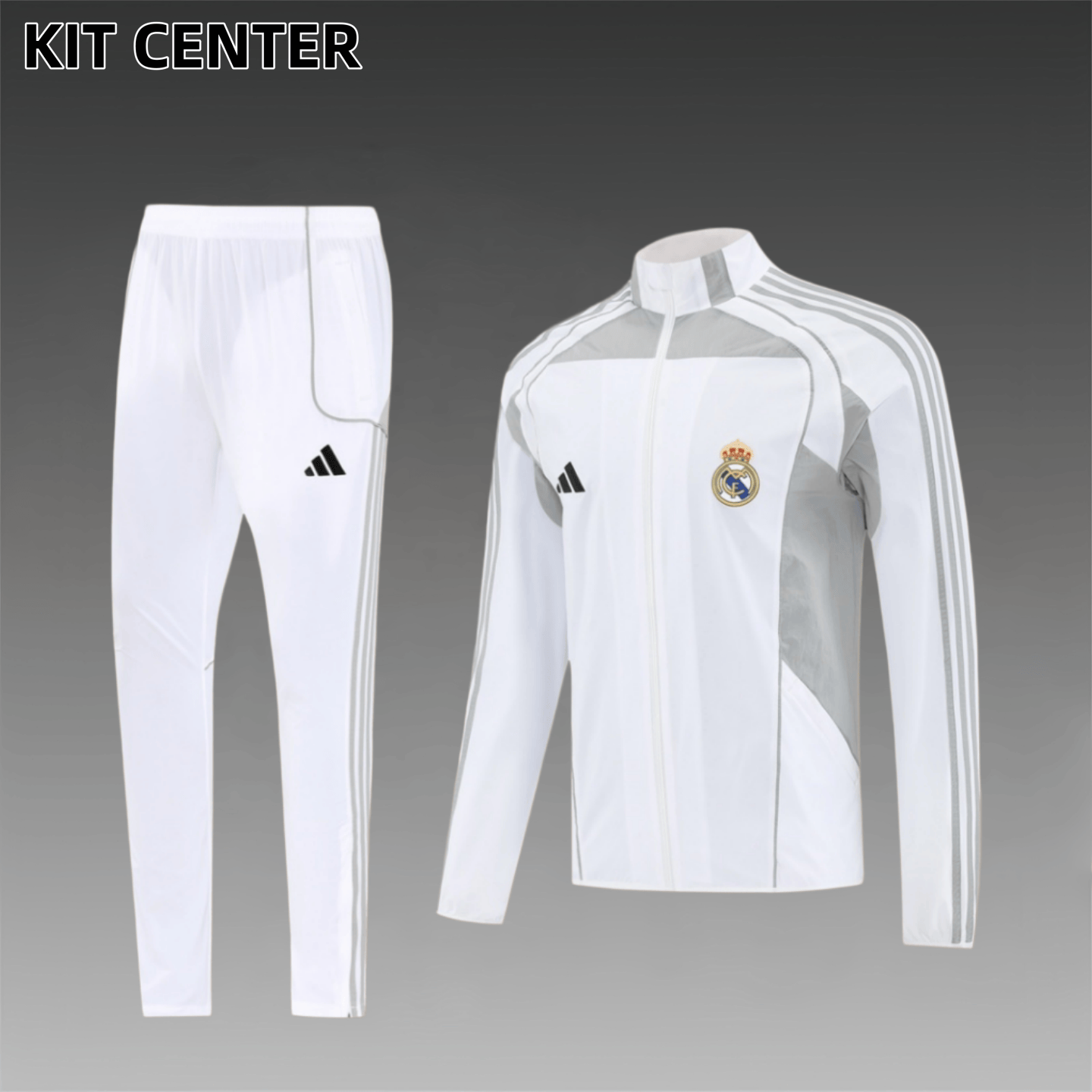 25/26 Real Madrid trench coat  Full Zipper Training Suit (Adult Set)