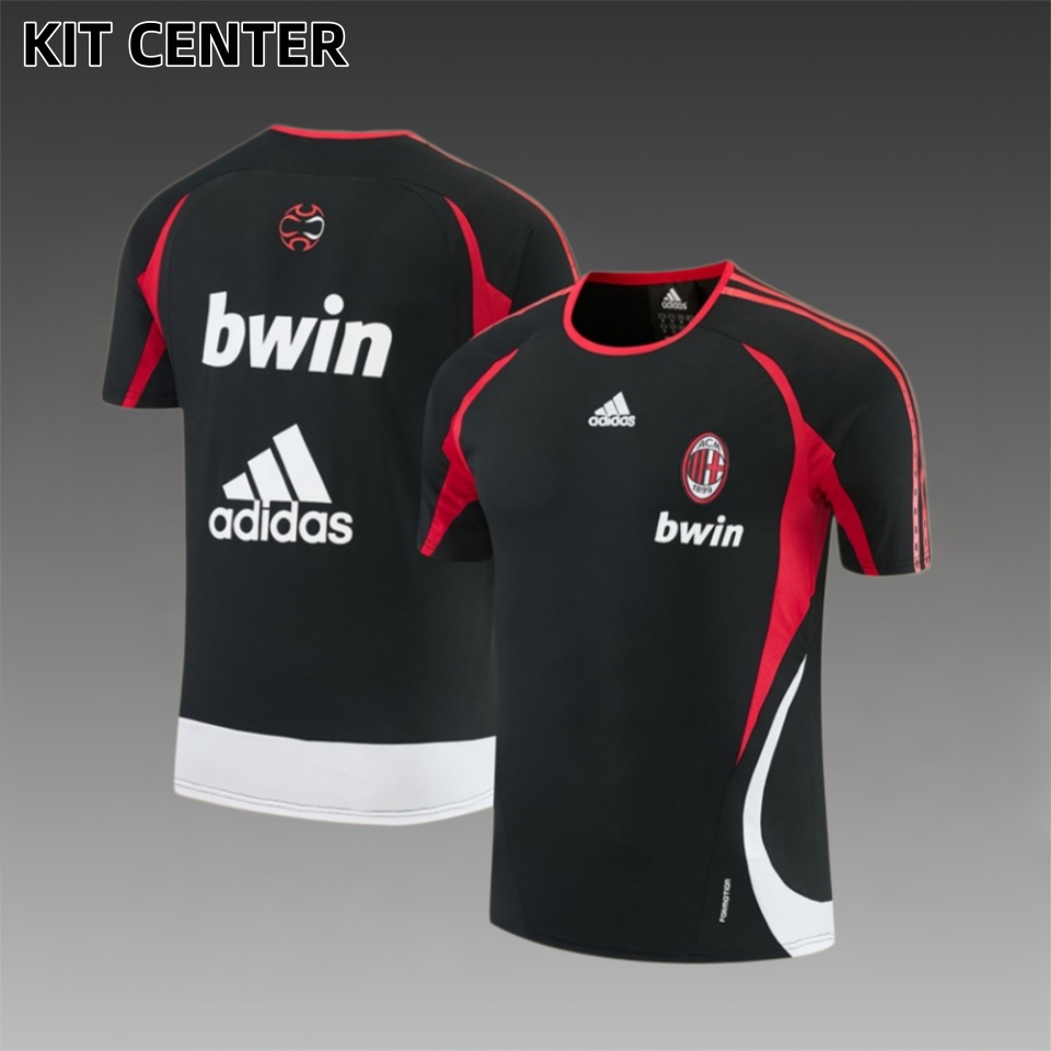 06/07 AC Milan retro training suit short sleeved football shirt