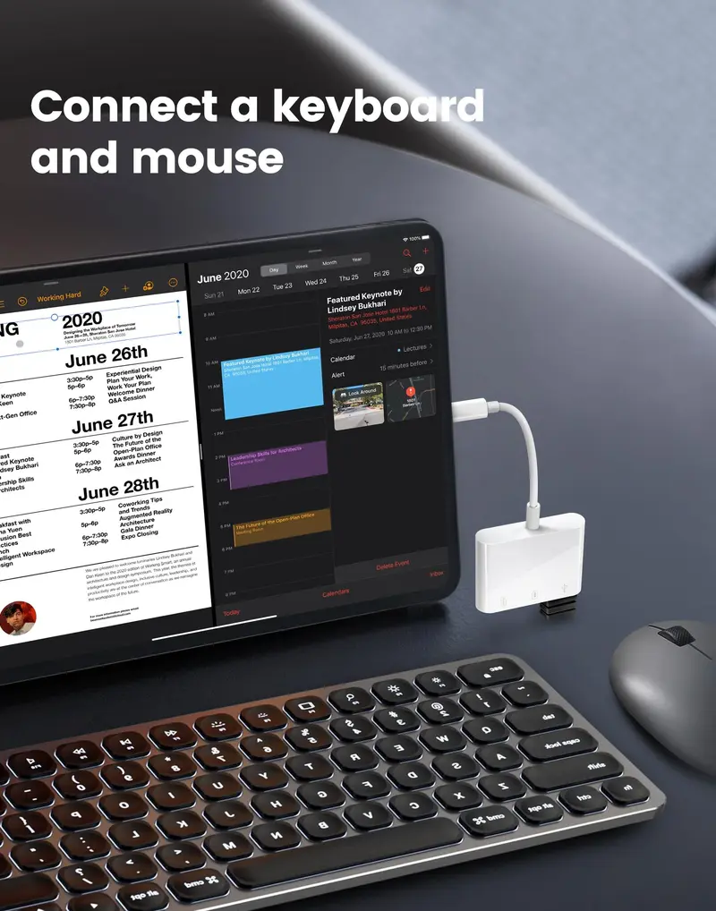 3-in-1 USB-C OTG Adapter, USB C Multiport Hub with SD & TF Memory Card Reader, USB 3.0 Port for iPhone 15/16, Samsung, Camera Photo & Data Transfer