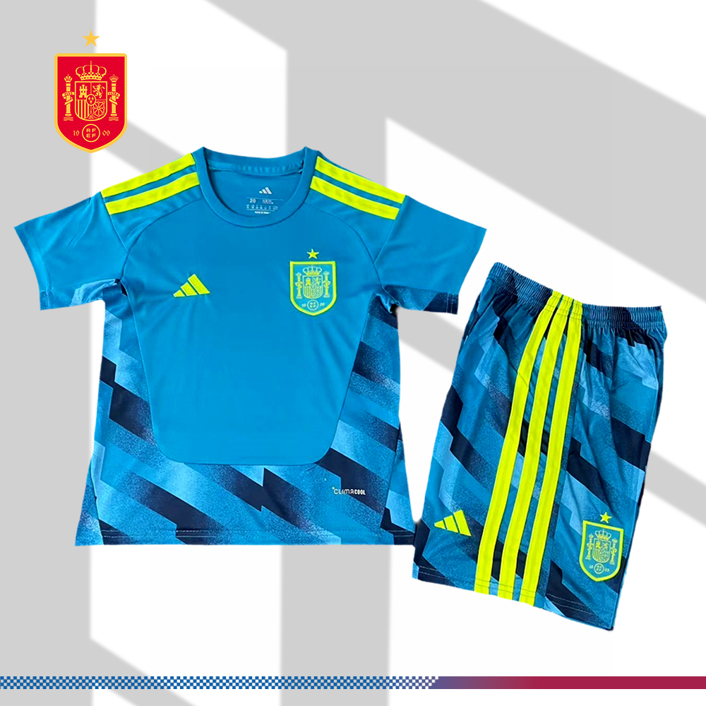 2026 Spain Goalkeeper Football Shirt (Kids Kit socks )