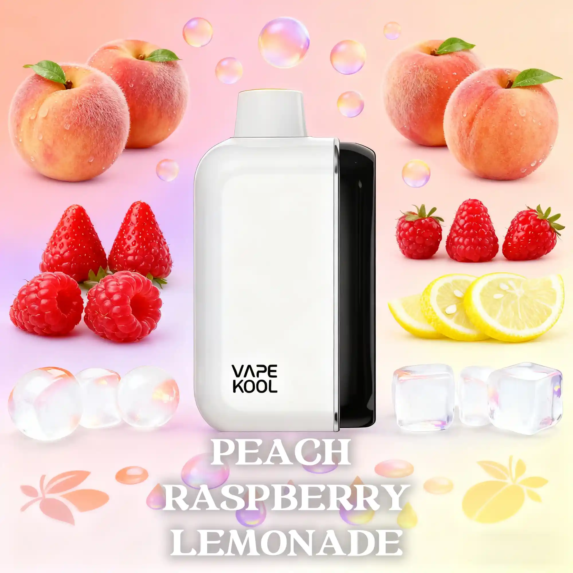 VAPEKOOL KOLOS 40000 PUFFS PEACH RASPBERRY LEMONADE