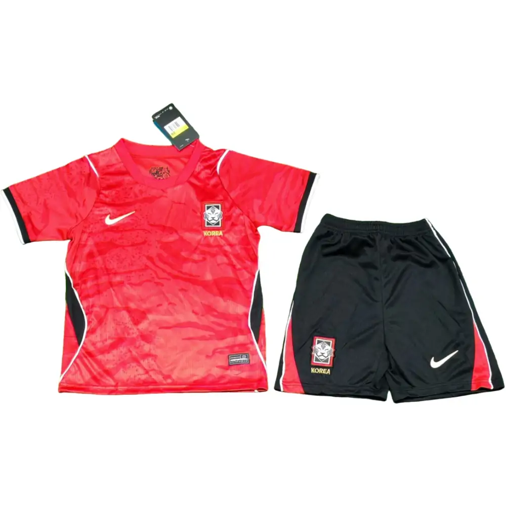 2026 World Cup South Korea Home Jersey Children's Set - Fans Edition