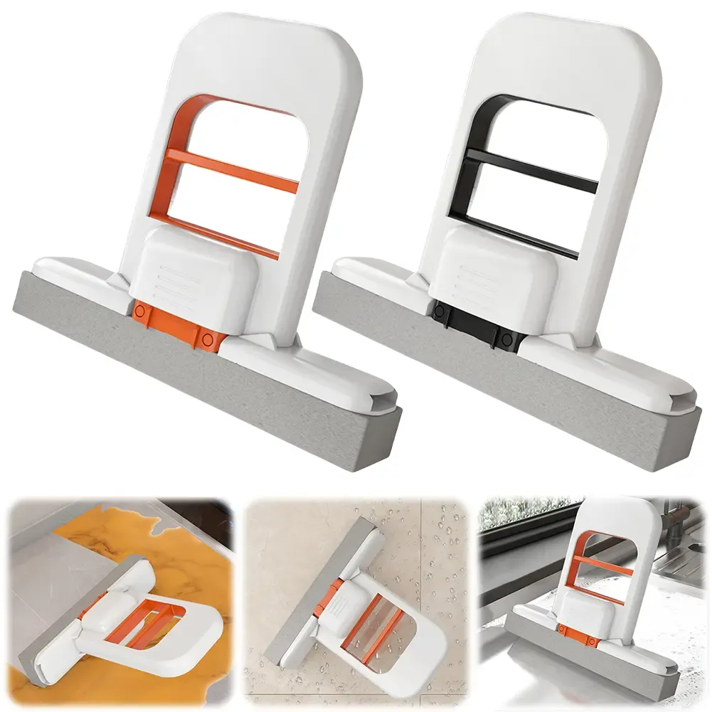 Handheld Mini Foldable Desktop Mop Small Cotton Mop Sponge Cleaning Tool Suitable for Bathroom, Kitchen, Desktop, Glass, Living Room, Car
