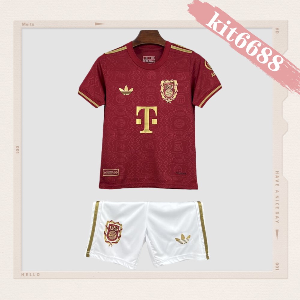 2025/2026 FC Bayern Munich 125th Anniversary Football Shirt (Kids Kit socks)