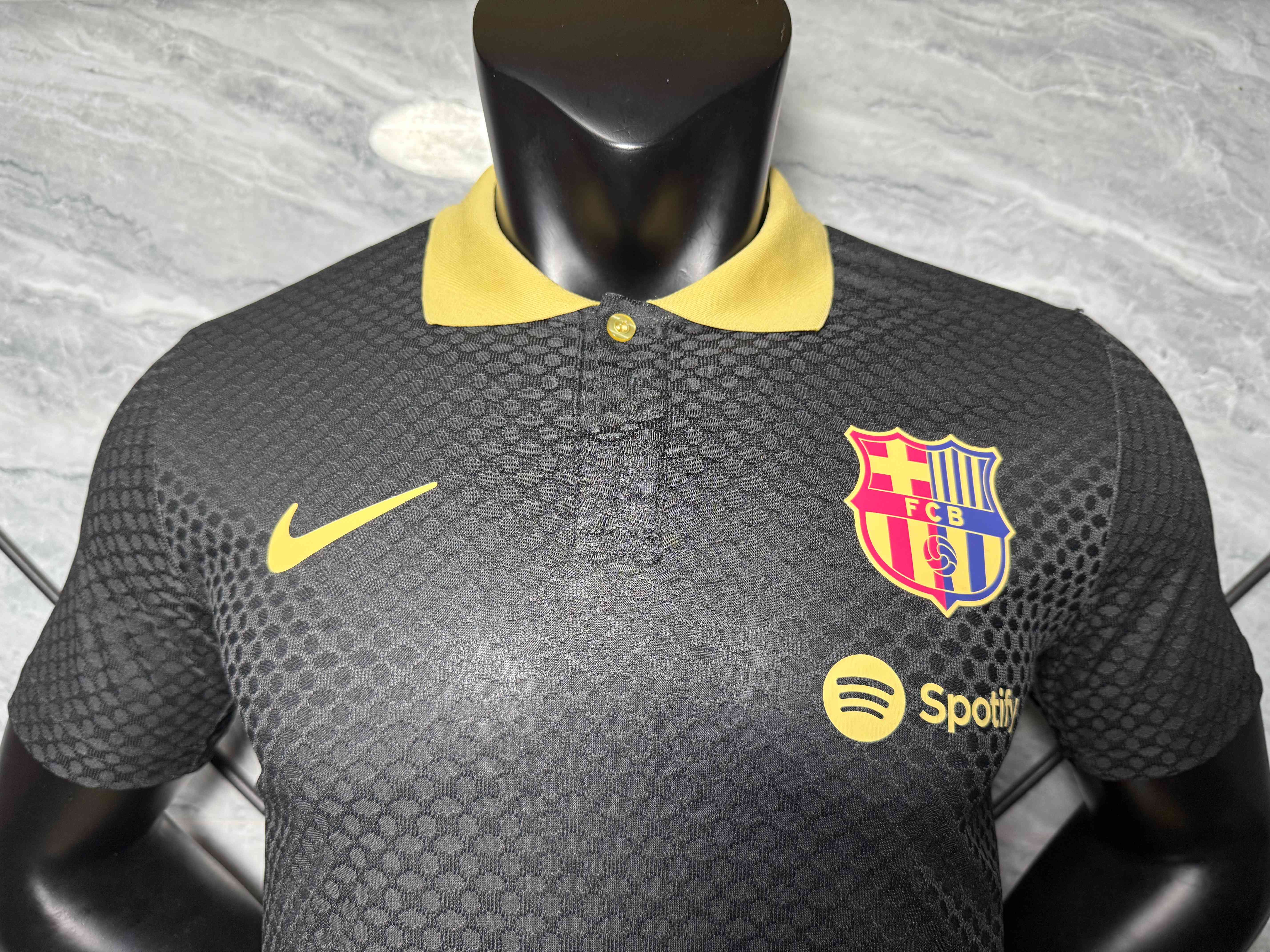 2025/2026 Barcelona Black POLO Football Jersey (Player Edition)