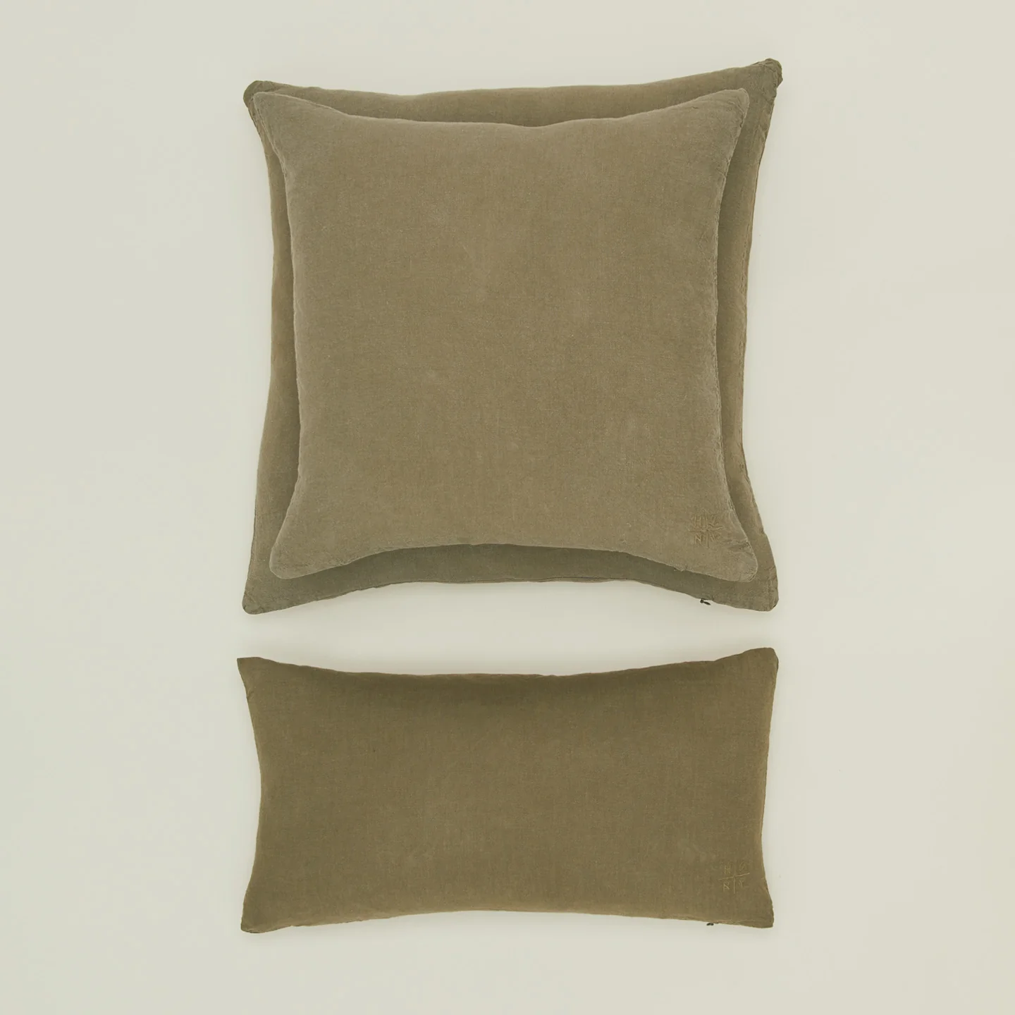 Simple Linen 22x22 Pillow - Olive