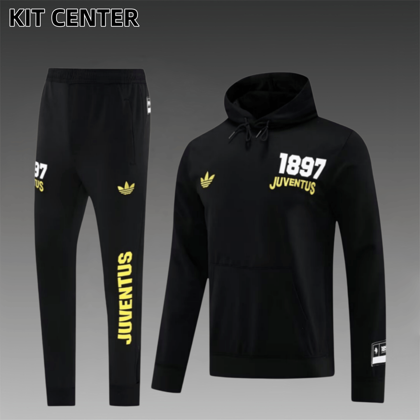 25/26 Juventus hoodie Full Zipper Training Suit (Adult Set)