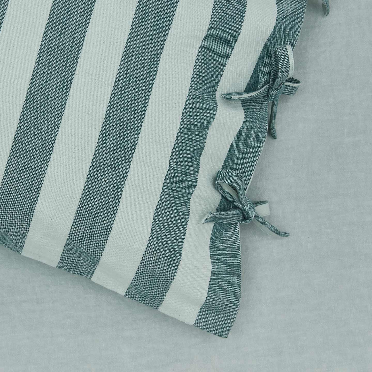 Essential Striped Pillowcases, Set of 2 - Sky/Peacock