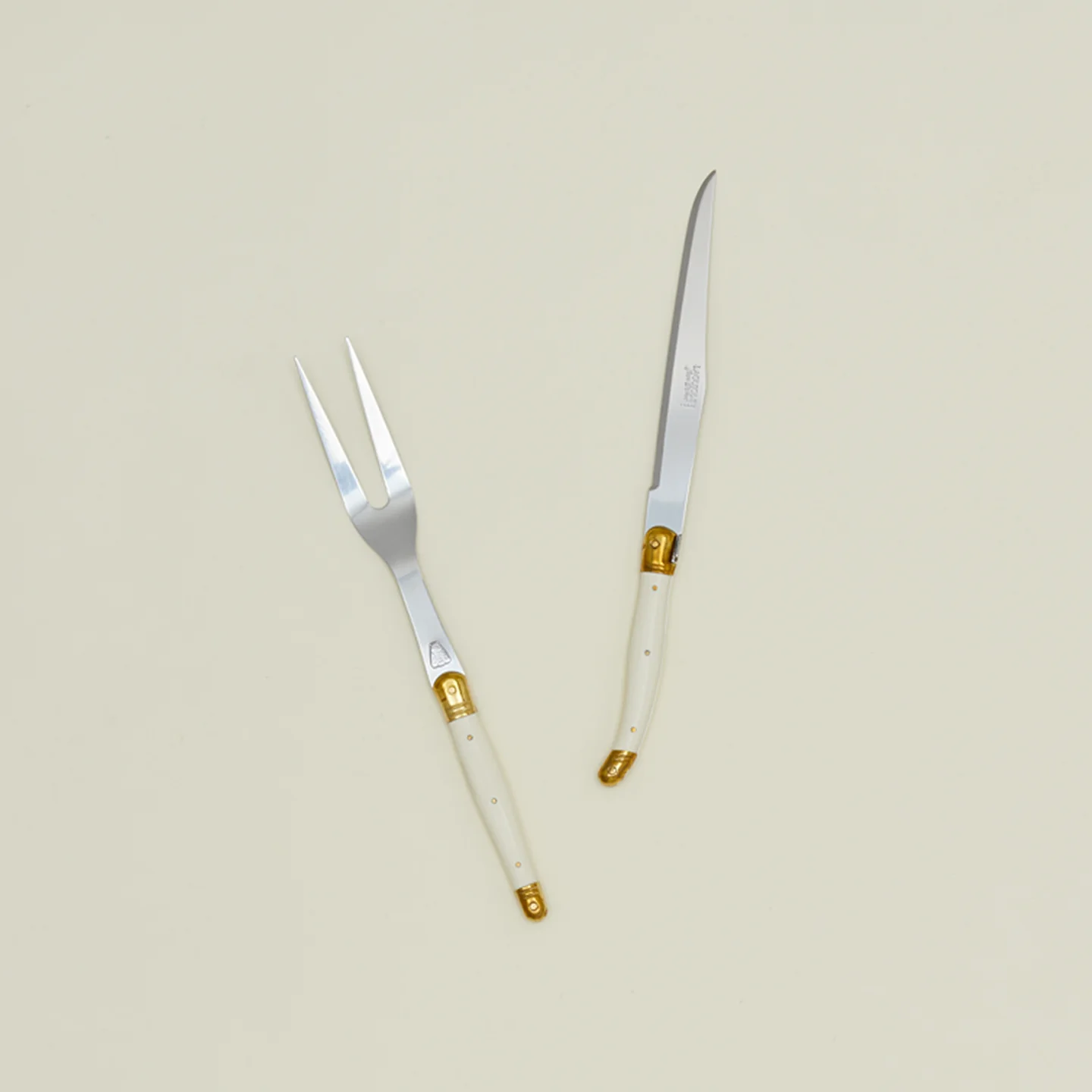 Jean Dubost Carving Set - Ivory