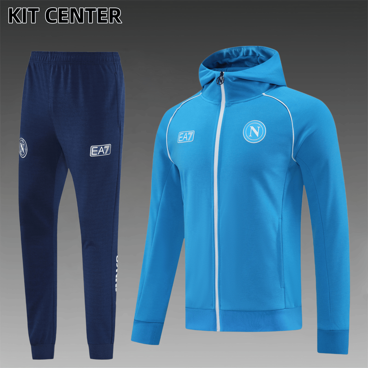 25/26 Napoli hoodie Full Zipper Training Suit (Adult Set)