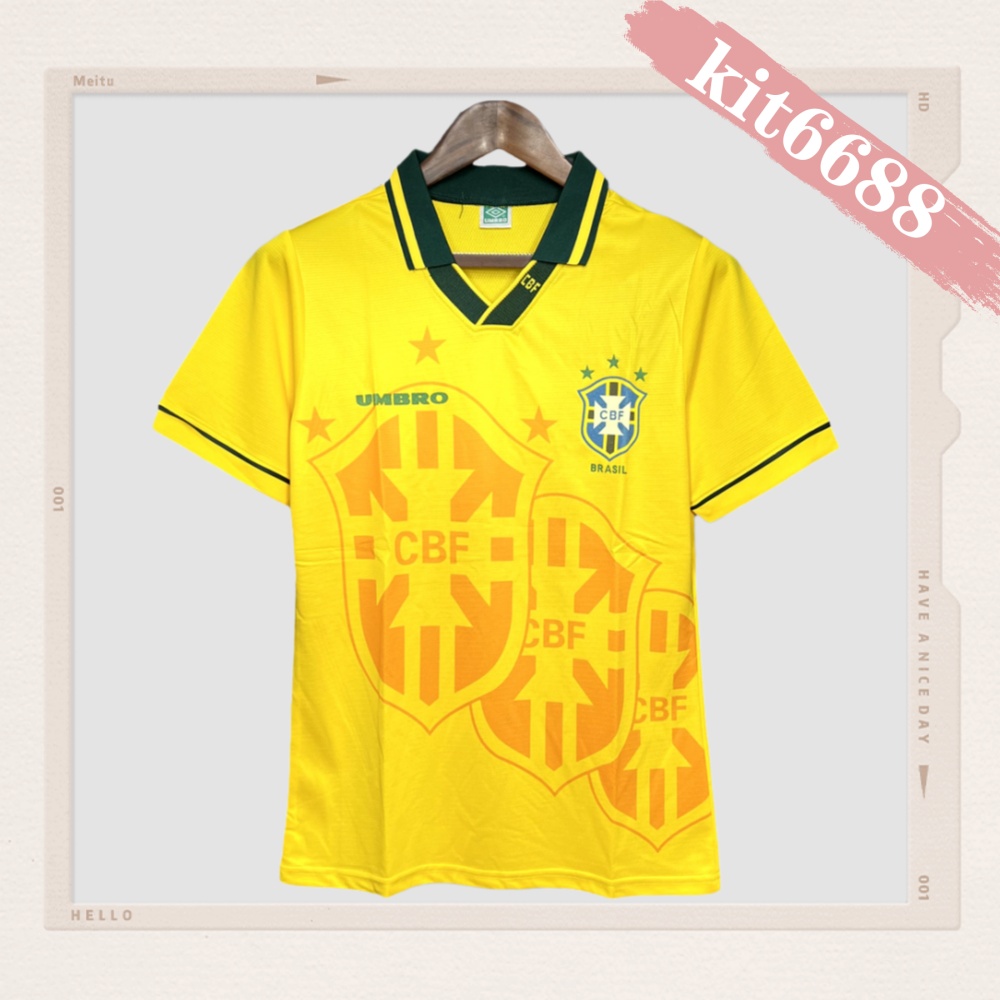 1994 Brazil World Cup Home Retro Football Shirt