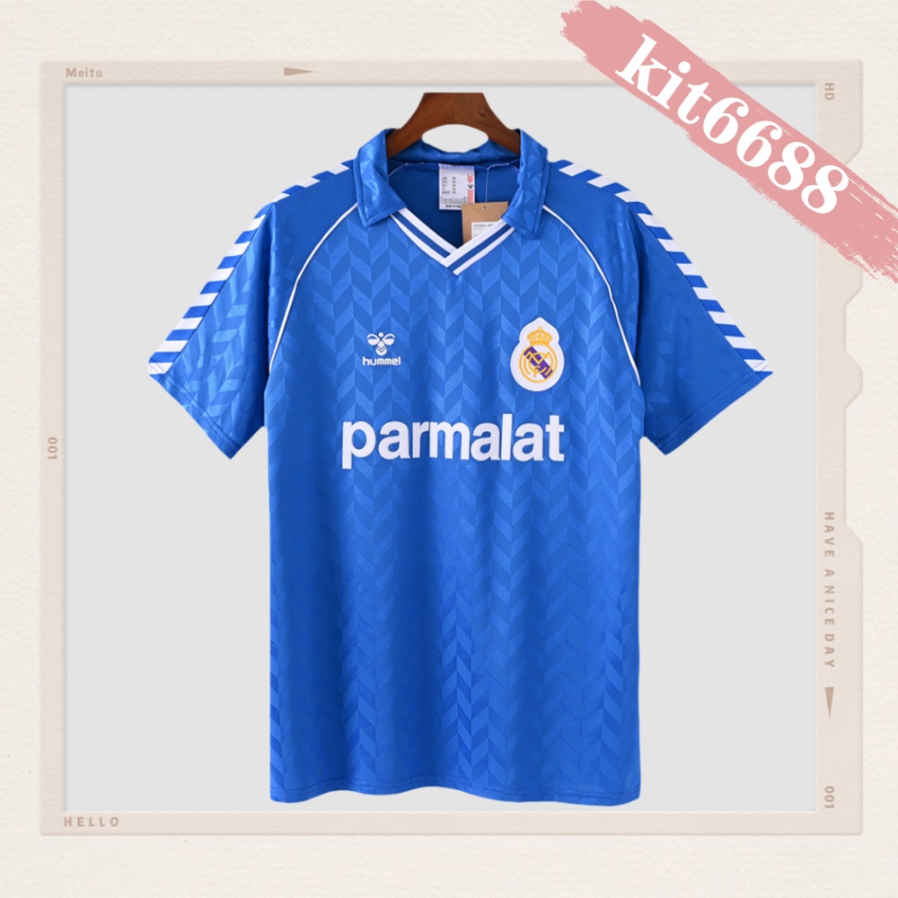 1986/1987 Real Madrid Away Retro Football Shirt