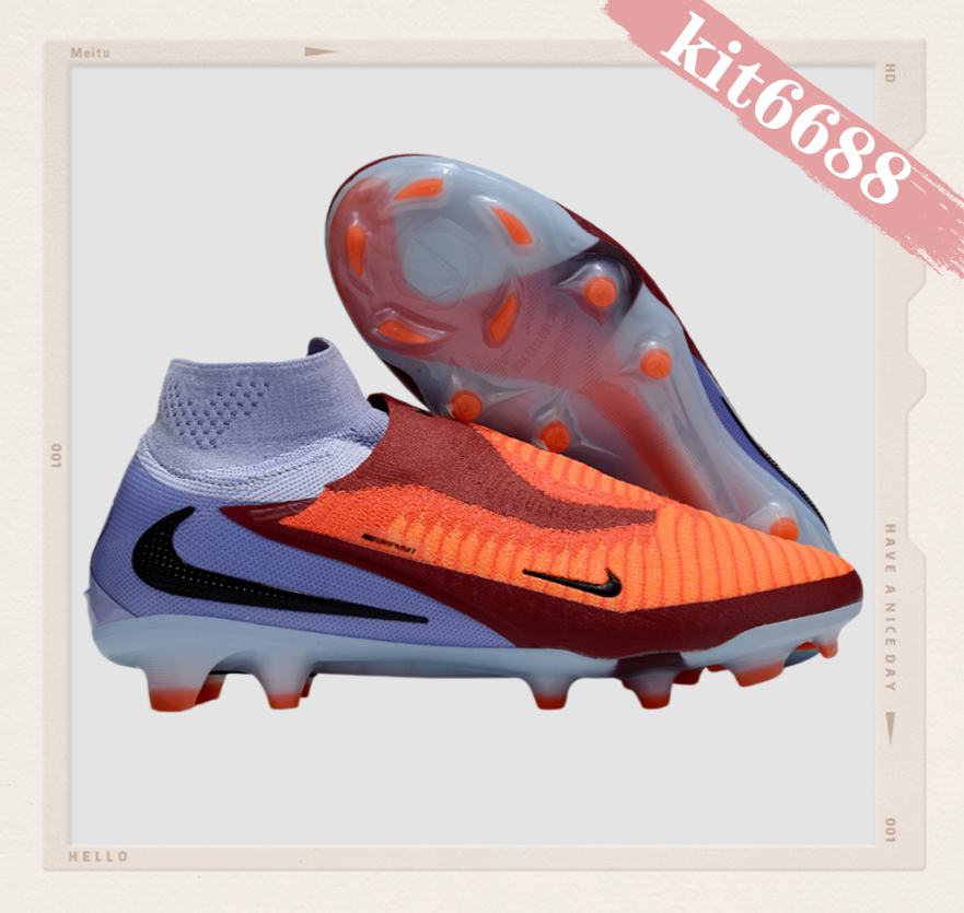 N Phantom 6 Elite High Cut FG Scary Good - Royal Tint/Bright Crimson/Black