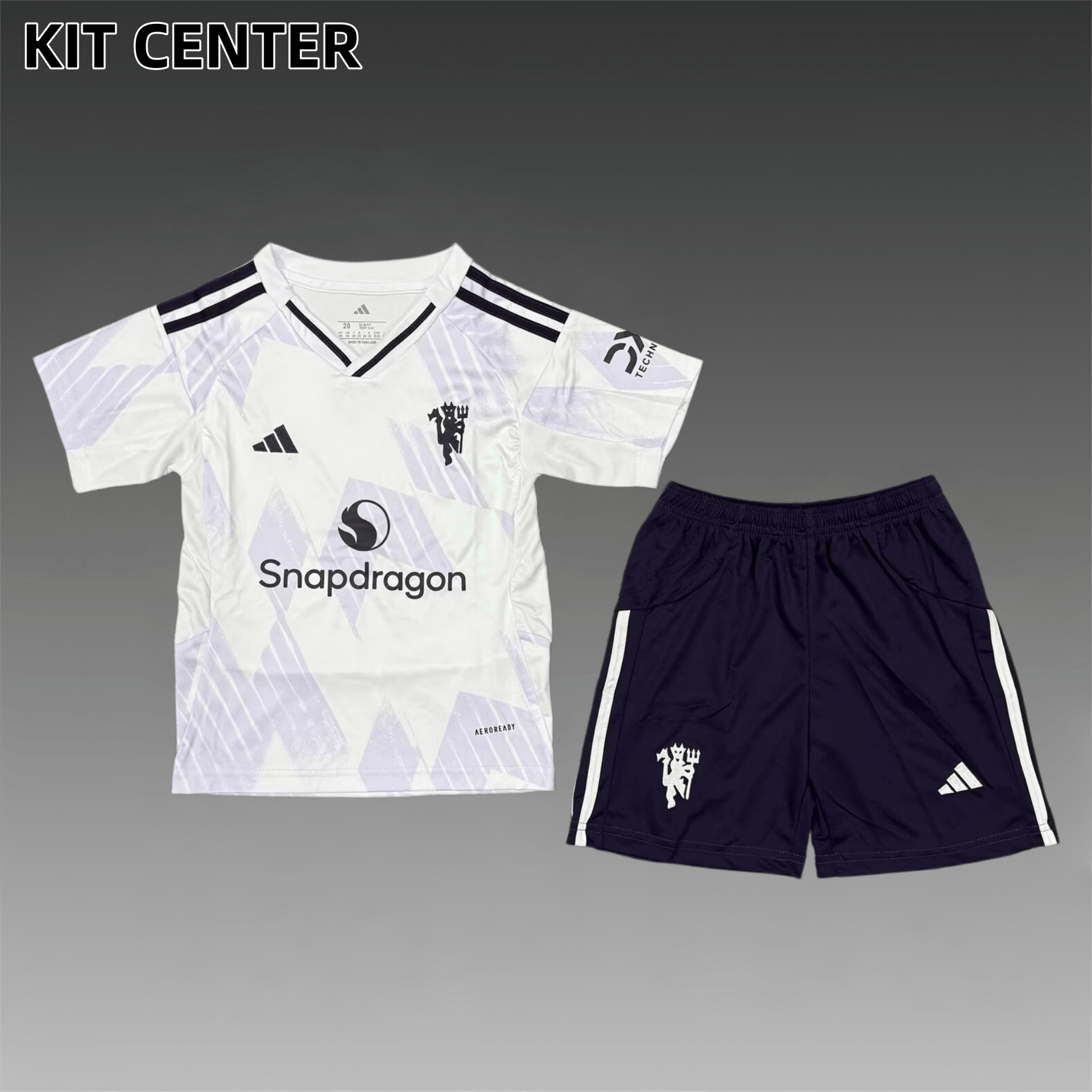 25/26 Manchester United Away Football Soccer（Adult Kids Kit socks）