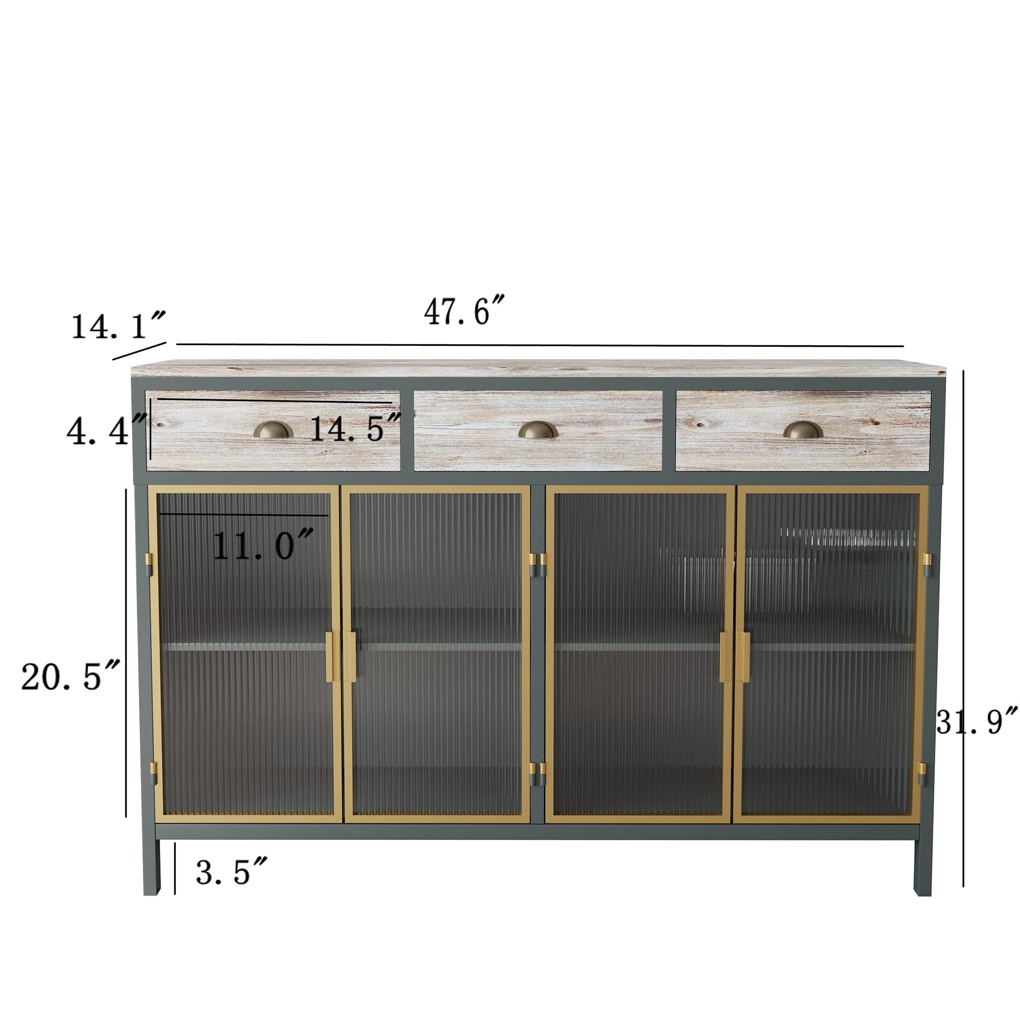 Sideboard, Kitchen Sideboard, Storage Cabinet, Buffet Cabinet, Table Buffet Sideboard