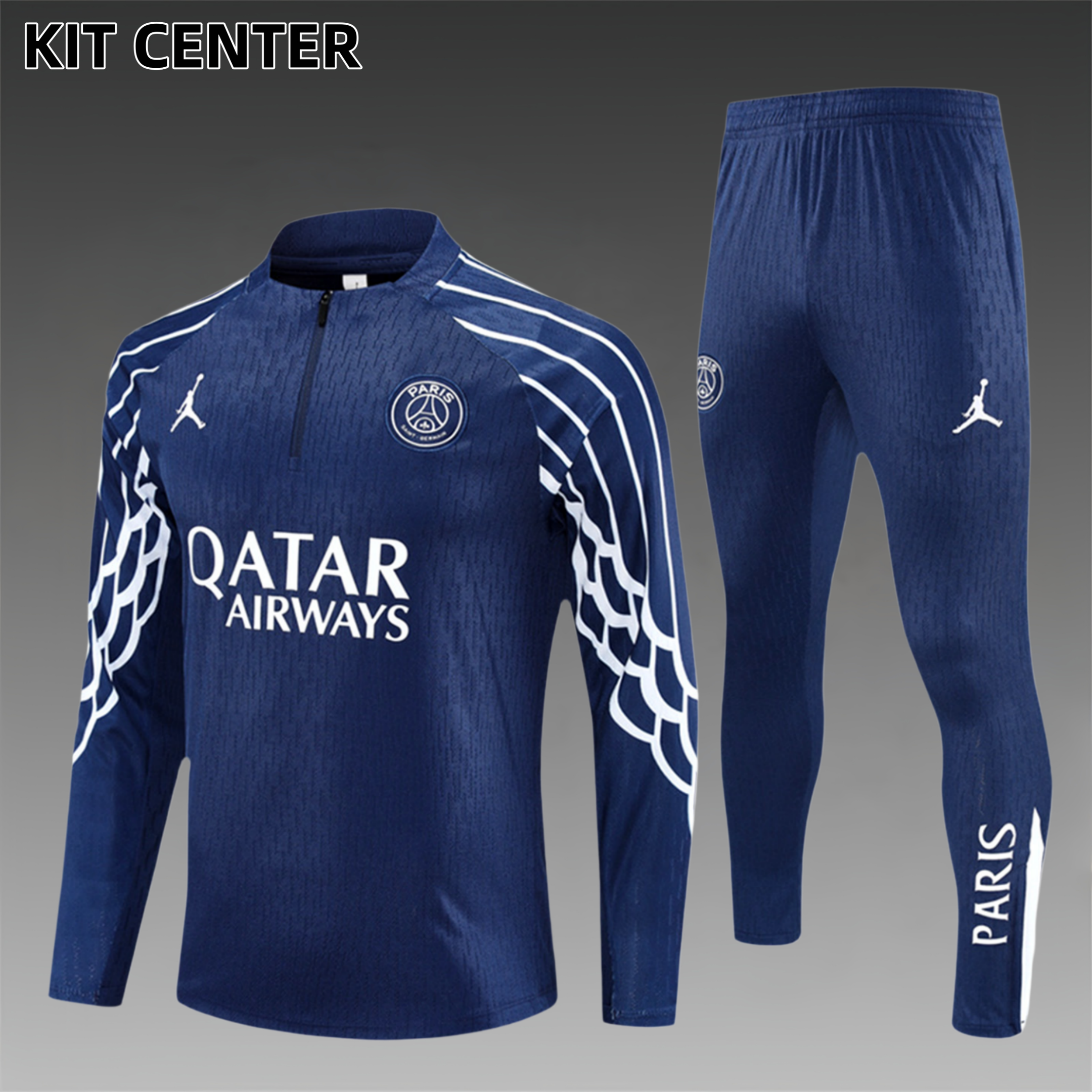 2025/2026 Paris Saint-Germain Kids Half Zip Training Clothes (Kids Kit)