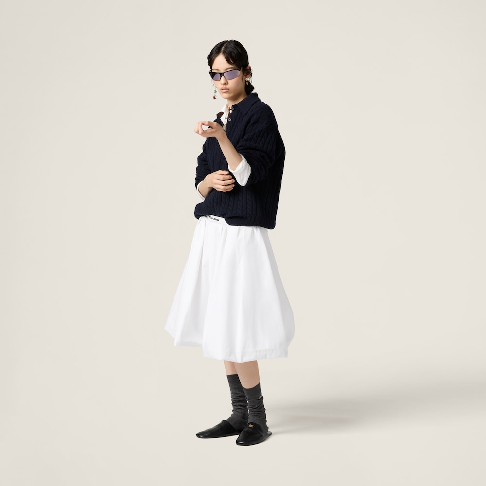 Cashmere knit polo shirt