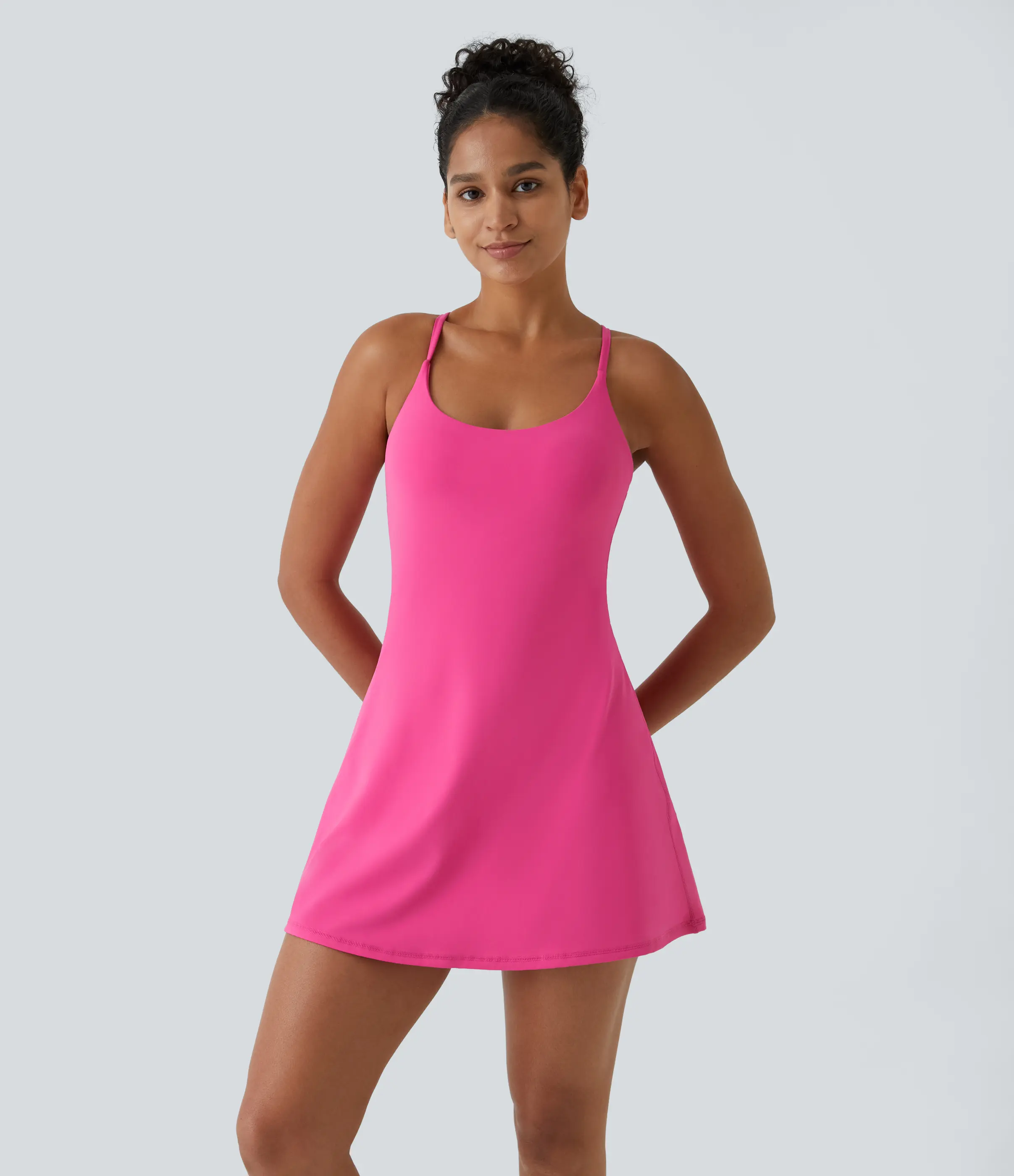 Plush Backless Active Dress-Easy Peezy, Spring Dresses, Dance Dresses for Women