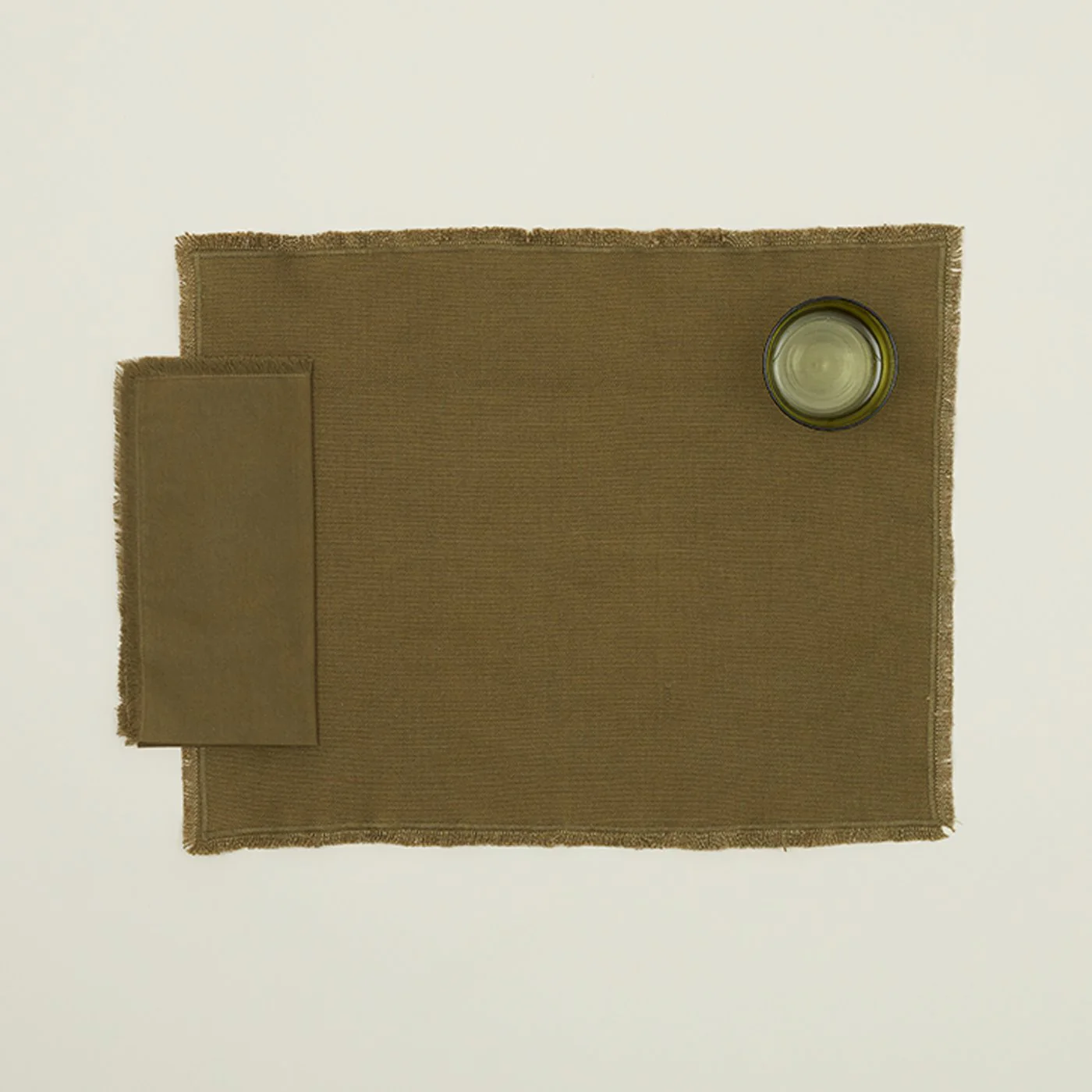 Essential Dinner Napkin, Set of 4 - Olive