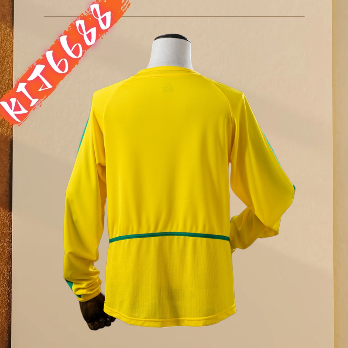 2002 Brazil home Long Sleeve Retro Football Shirt