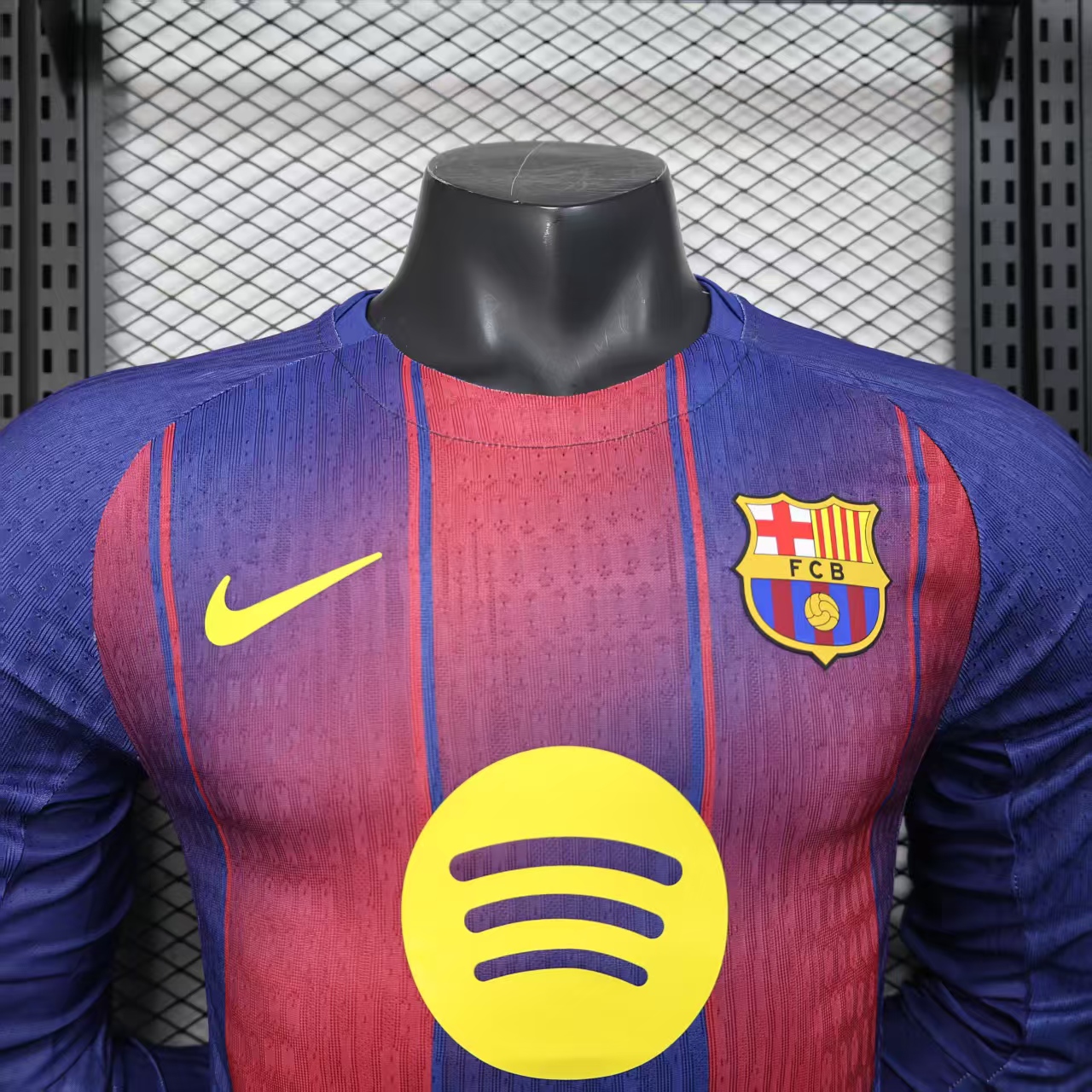 2025/2026 Barcelona Home Long Sleeve Football Jersey（Player）