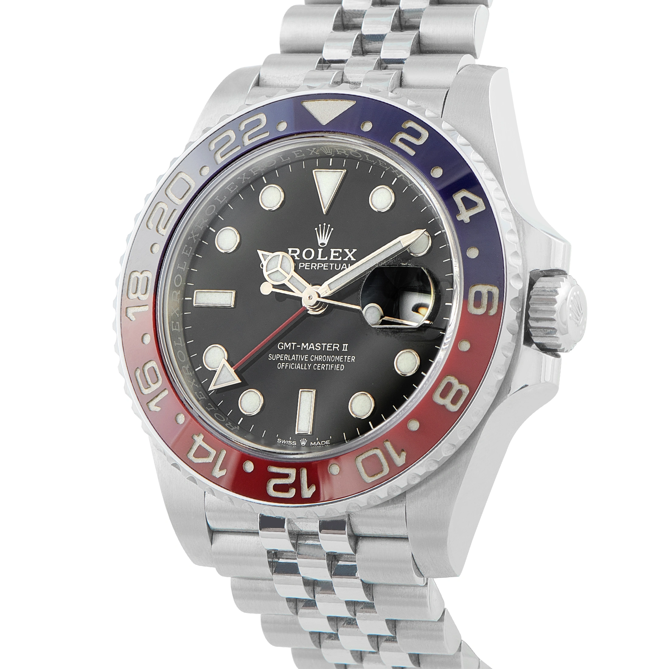 RolexGMT-Master II Pepsi Jubilee Steel Watch 126710blro-001
