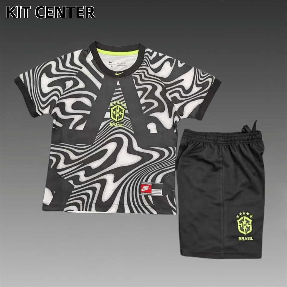 26/27 Brazil goalkeeper  Football Shirt ( Kids Kit socks)