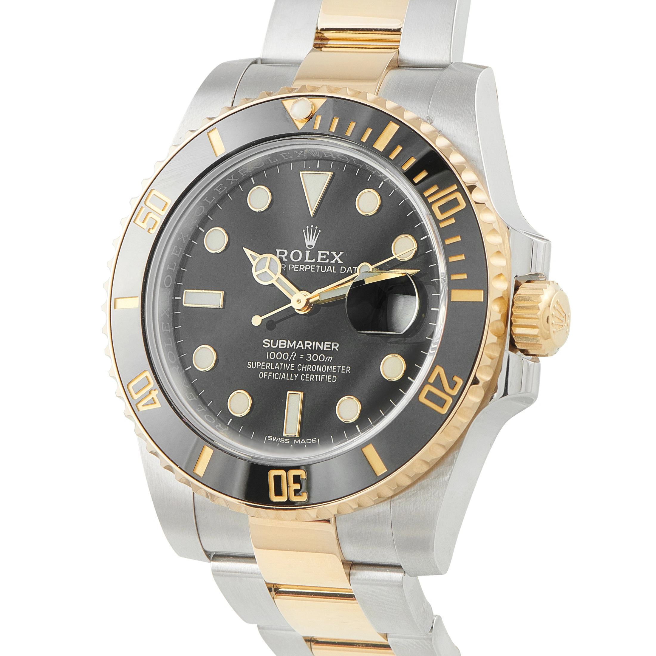 RolexSubmariner Steel and Yellow Gold Watch 116613LN